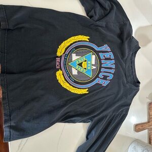 Urban Outfitters Black Long Sleeve Tee with Colorful Graphic